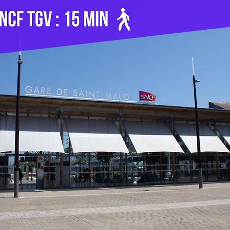 Escalier 16 - 30 M Plage Du Sillon - Proche Intra サン・マロ エクステリア 写真